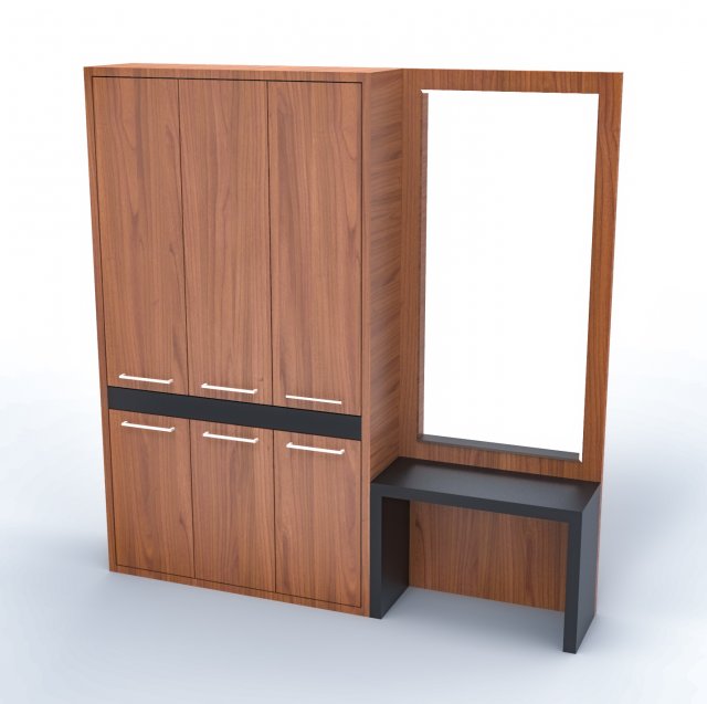hallway furniture 3D Модель .c4d .max .obj .3ds .fbx .stl .blend 