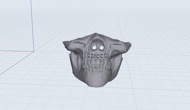 3d mask skull 3D मॉडल .c4d .max .obj .3ds .fbx .stl .blend 