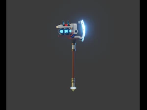 topór w stylu Fortnite Model 3D