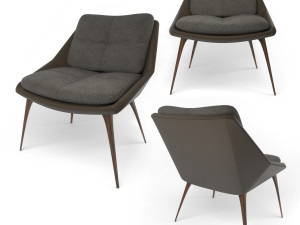 columbus lounge chair 3D Modell