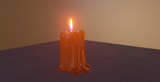candle 3D Model .c4d .max .obj .3ds .fbx .stl .blend 