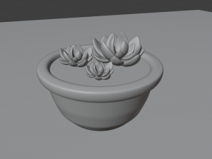 succulent 3D 모델