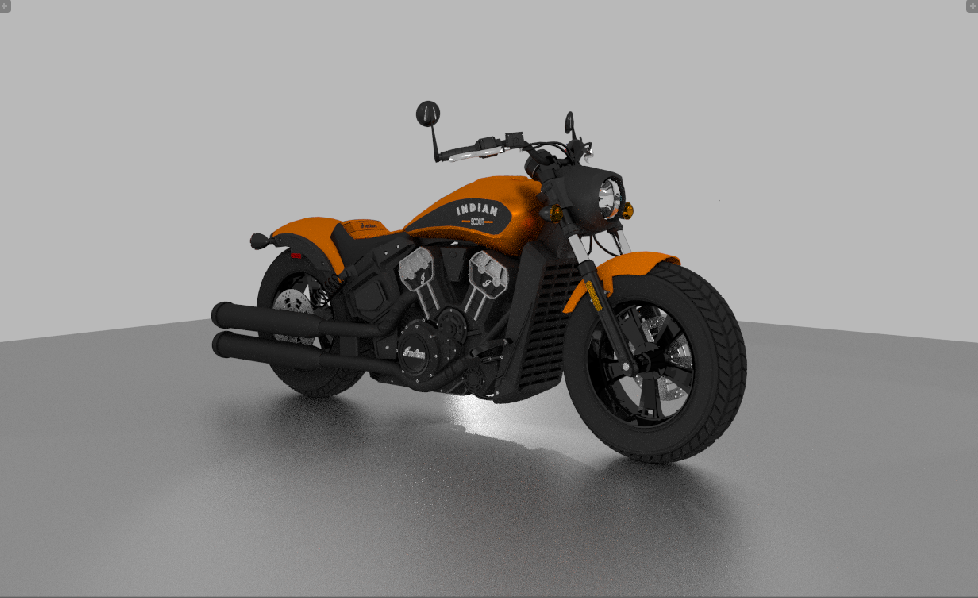 indian scout bobber custom 2020 3D Model in Motorcycle 3DExport