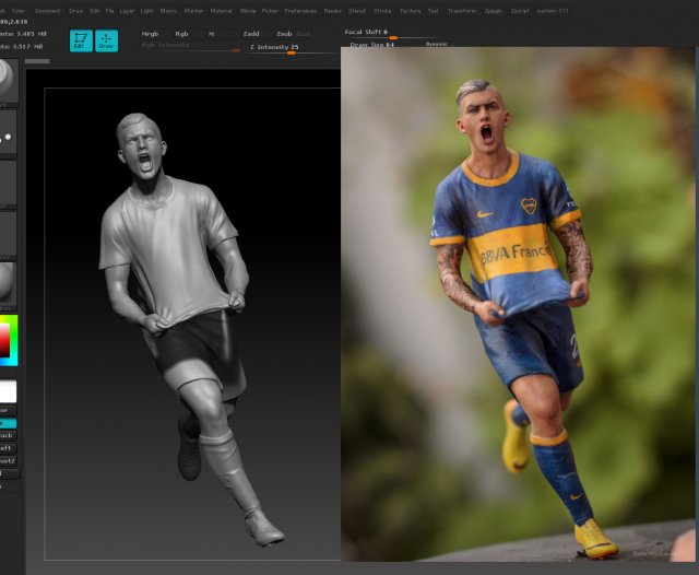 soccer plot | 3D model