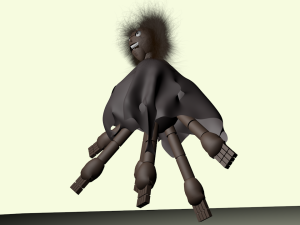 karasu crow puppet 3D Model
