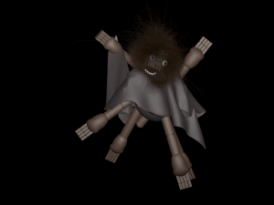 karasu crow puppet 3D Model