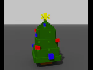 pohon Natal Model 3D