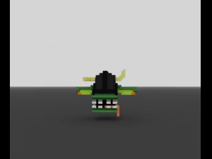 trofeum z głową goblina Model 3D