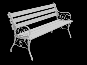 park bench 3D Model