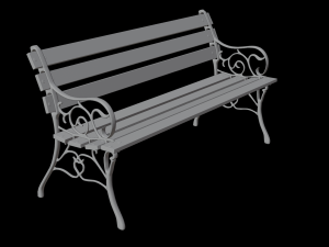park bench Modelo 3D