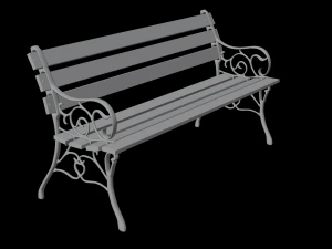 park bench 3D Model