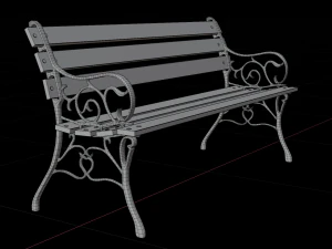 park bench 3D Model