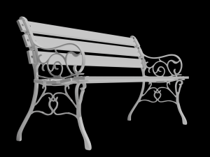 park bench Modelo 3D