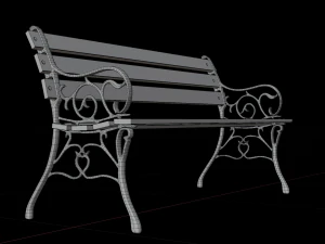 park bench 3D Model