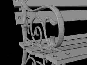 park bench 3D Model