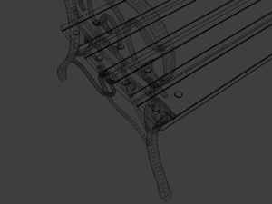 park bench Modelo 3D