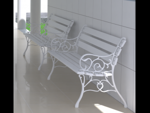 park bench Modelo 3D