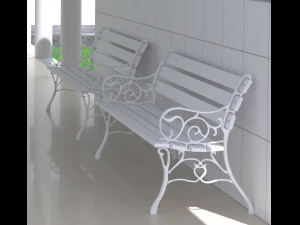 park bench 3D Model