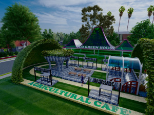 eco green house cafe 3D-Modell