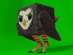 simpatico gufo cubo Modello 3D