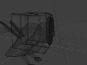 cute cube owl 3D 모델