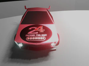 3d low poly drifting car animation low-poly 3D Model