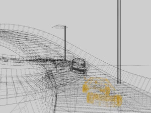 3d low poly drifting car animation low-poly 3D Model