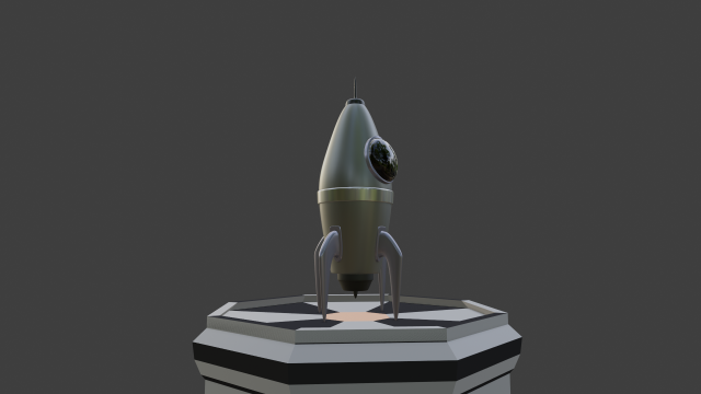 rocketpoly 3D Модель .c4d .max .obj .3ds .fbx .stl .blend 
