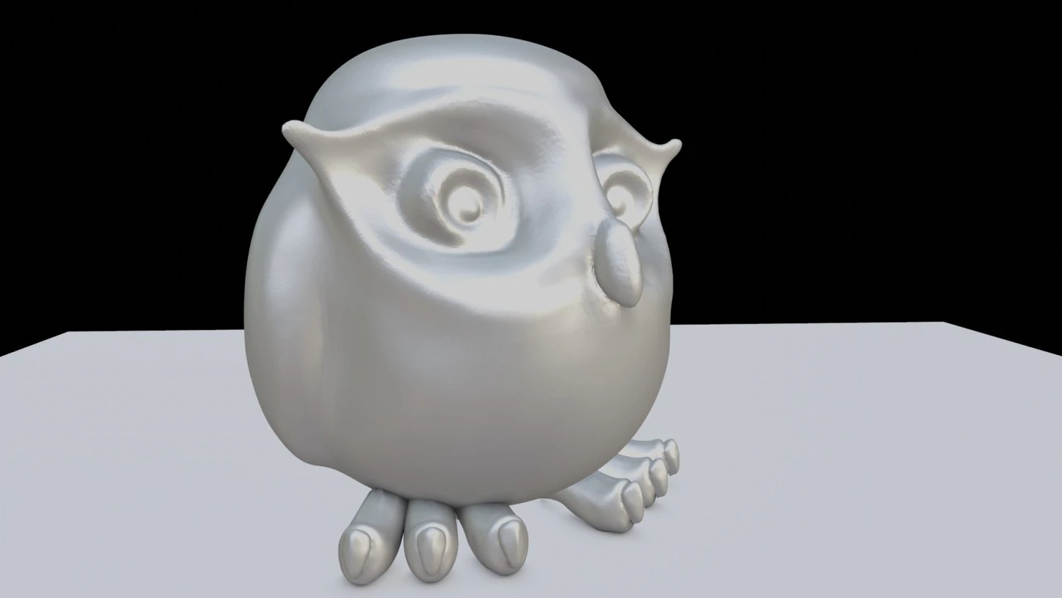 cute sculpted owl 3D Model .c4d .max .obj .3ds .fbx .stl .blend 