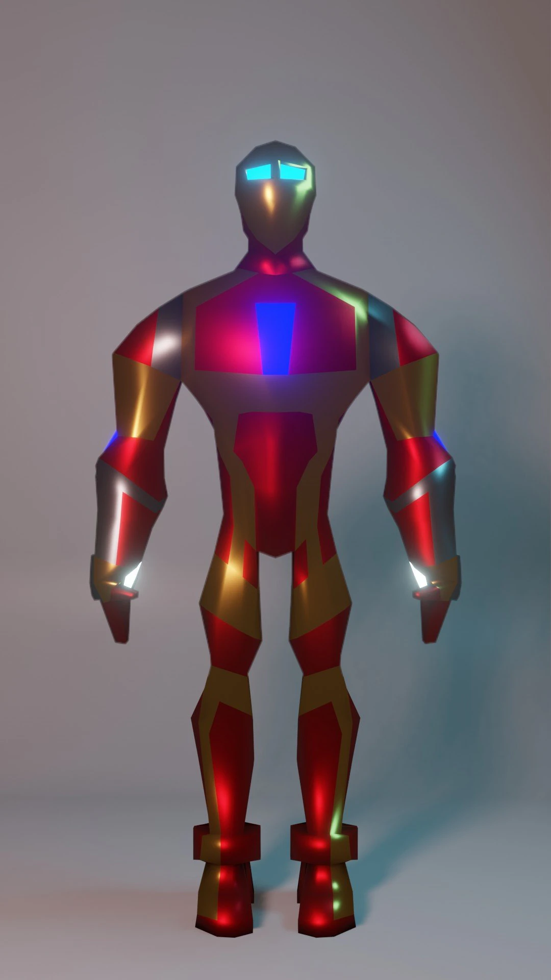 rufcyberxlowpoly 3D Model .c4d .max .obj .3ds .fbx .stl .blend
