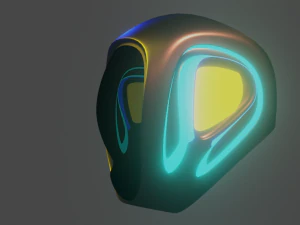 ro24 human helmet 3D Model