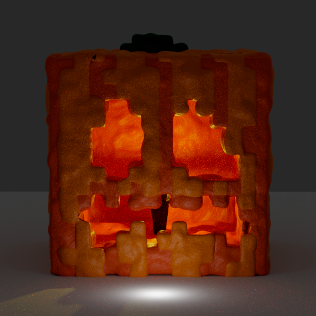 pumpkin minecraft 3D Model .c4d .max .obj .3ds .fbx .stl .blend