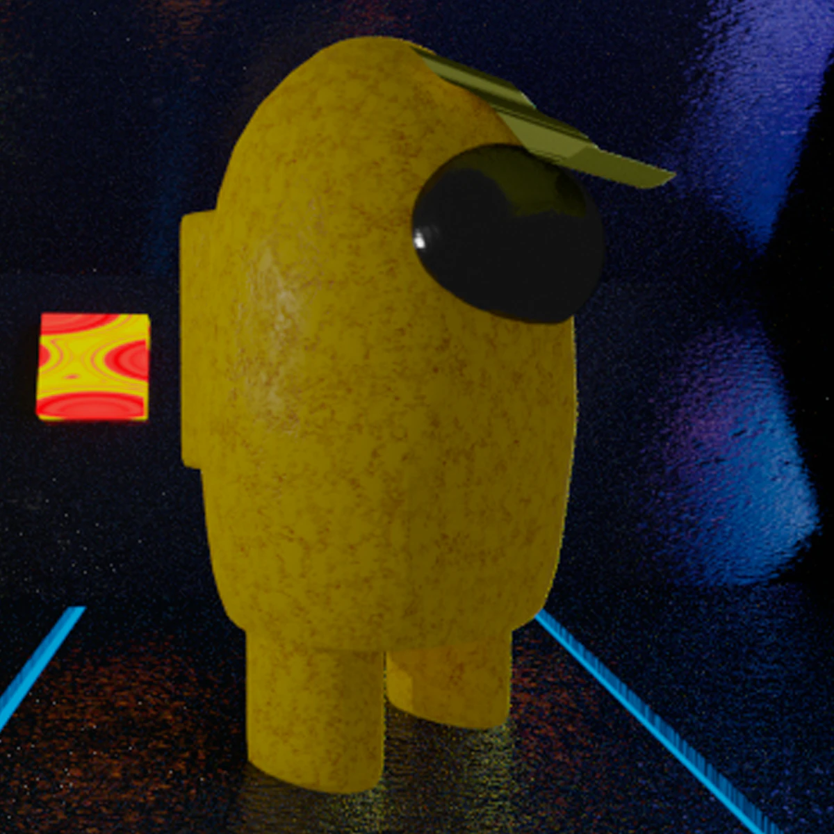 amongus crew 3D Model .c4d .max .obj .3ds .fbx .stl .blend