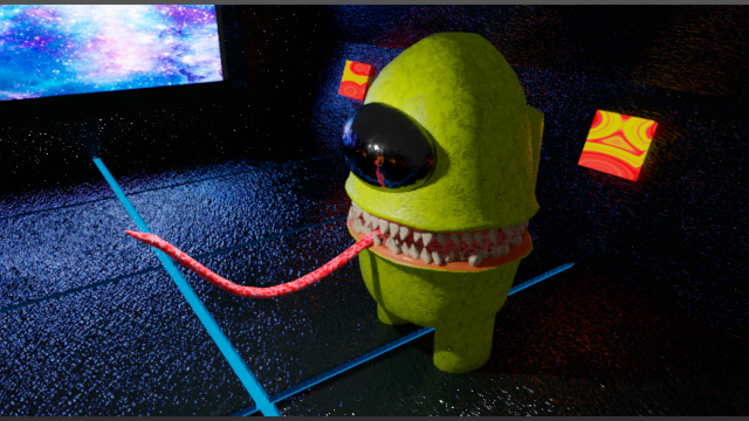 amongus imposter 3D Model .c4d .max .obj .3ds .fbx .stl .blend 
