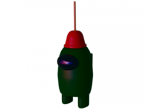 amongus crew green 3D Модель