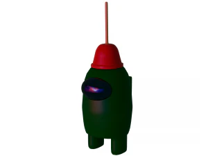 amongus crew green 3D Model