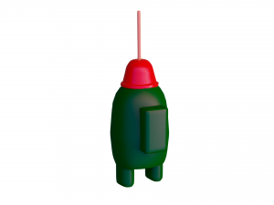 amongus crew green 3D Модель