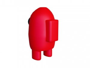 amongus crew red 3D Model