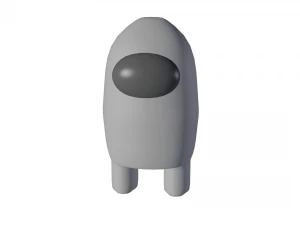 amongus crew red 3D Model