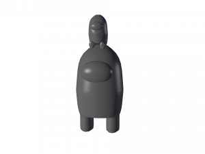 amongus crew yellow 3D Model