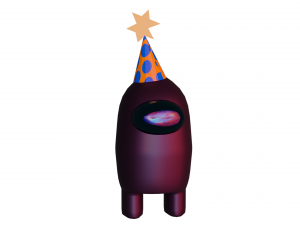 amongus crew black 3D Model