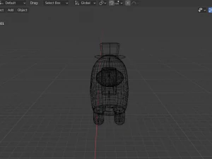 amongus crew blue 3D Model