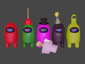 crewamongus - cafeteria 3D Model