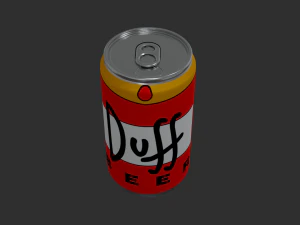 cerveja duff Modelo 3D