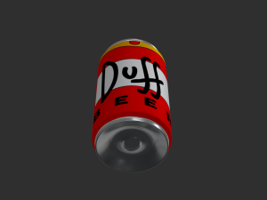 duff beer 3D 모델