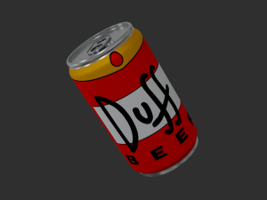 duff beer 3D 모델