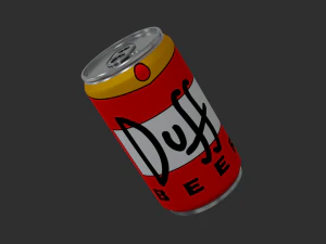 cerveja duff Modelo 3D
