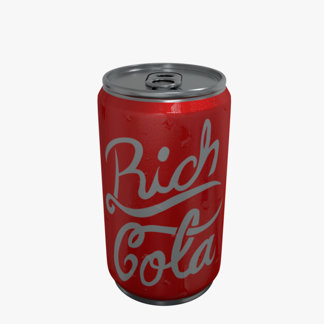 rich cola Modelo 3D .c4d .max .obj .3ds .fbx .stl .blend 