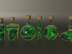 low-poly potion pack Modello 3D