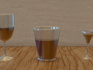 3d set of glasses 3D 모델